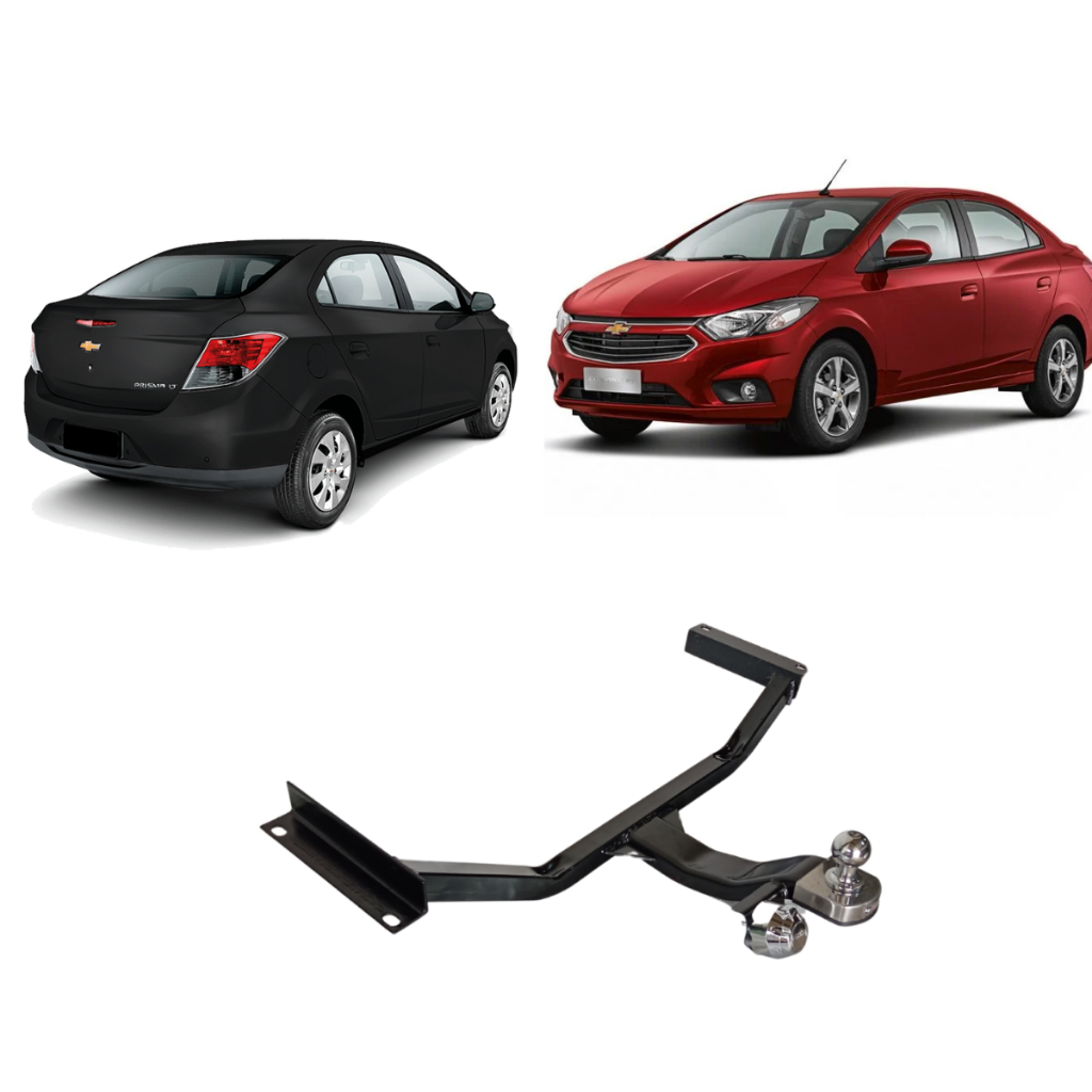 Engate Chevrolet Prisma 2013 a 2019 Reforcel Reboque Rabicho Protetor 500KG