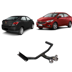 Engate Chevrolet Prisma 2013 a 2019 Reforcel Reboque Rabicho Protetor 500KG