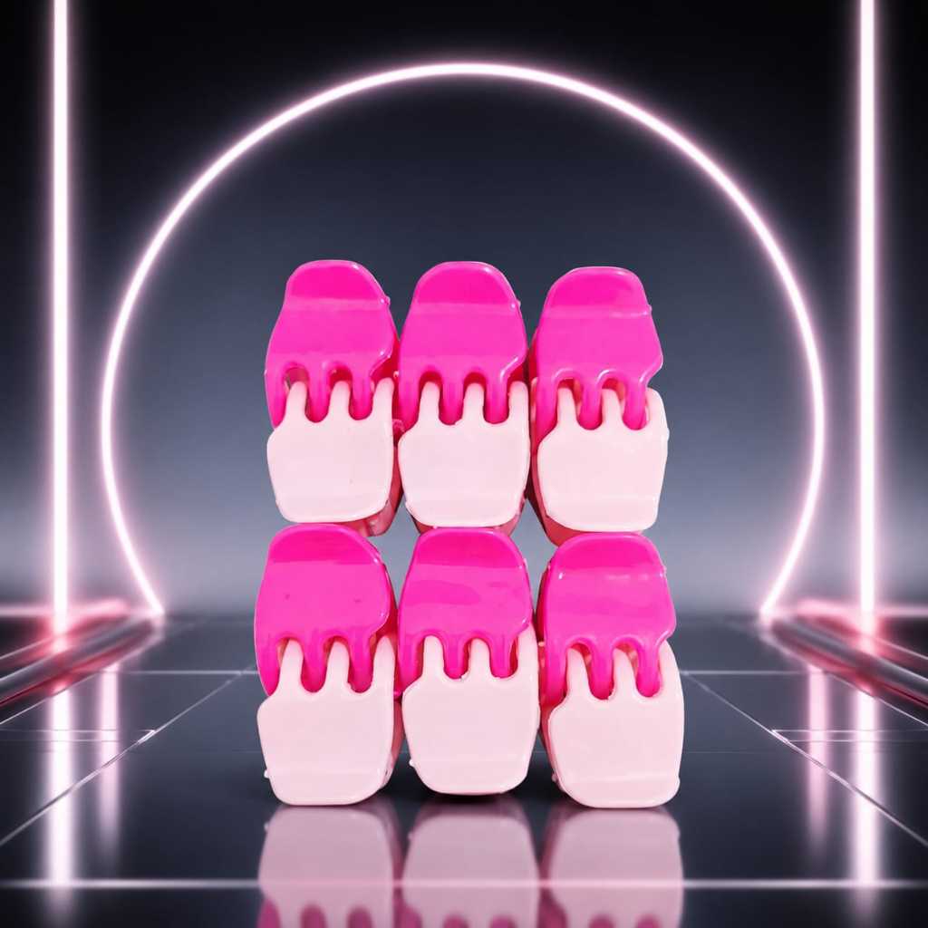 60 Piranha de Cabelo PEQUENA, acessórios  tamanho, cores variadas – Coloridas e Resistentes