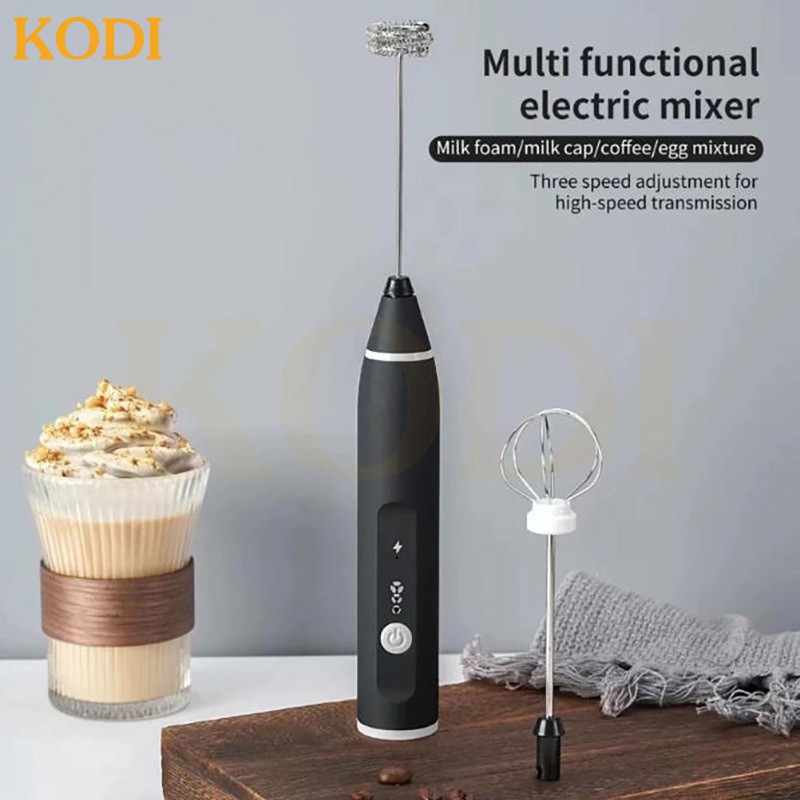 2 em 1 Mixer Portátil Misturador de Bebidas Batedor Espumador Leite USB Recarregável Cozinha Cafe Ovo-M2