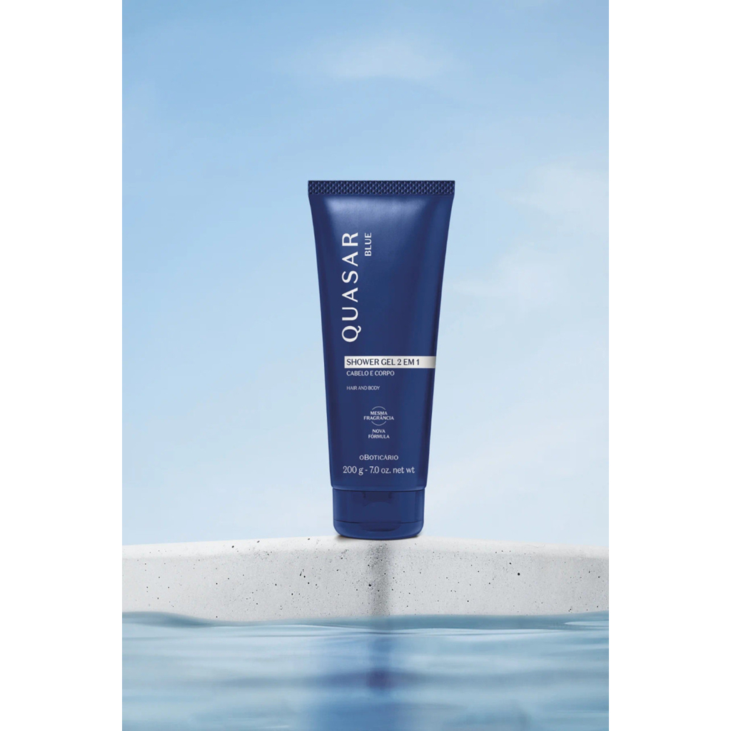 Shower Gel Cabelo e Corpo Quasar Blue 200g - O Boticário
