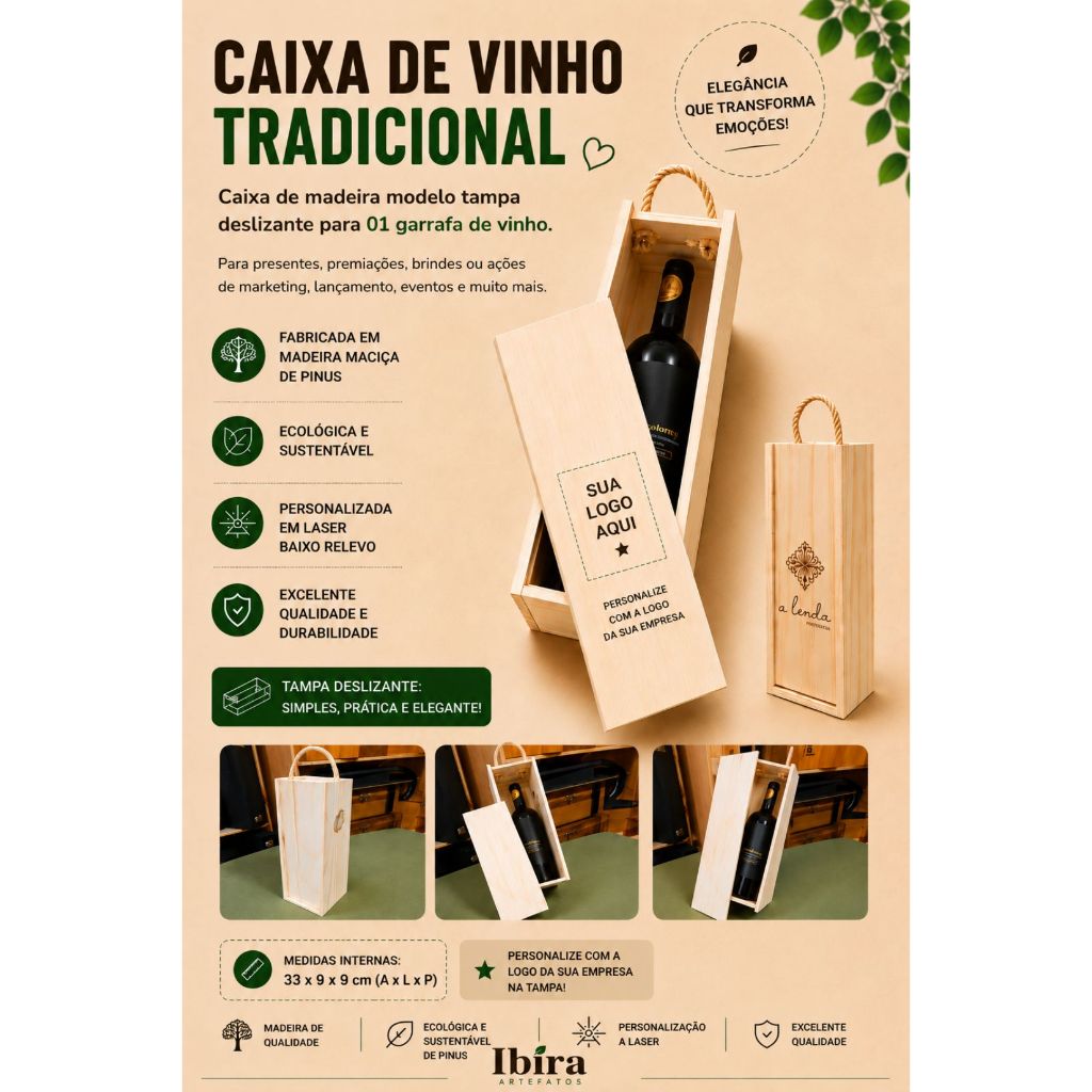 Caixa de vinho, caixa para bebidas, transportes, pinus, madeira