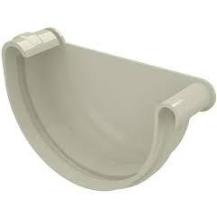 Tampa Lateral Diteita Para Calha Aquapluv Tigre Bege 125mm