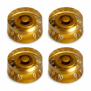 Kit 4 Knob Dourado Para Guitarra Baixo Les Paul Sg Prs Stratocaster