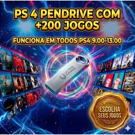 PS4 Loja com +200 Jogos exclusivos para PS4 Compatível com PS4 desbloqueado 9.00 até 13.00