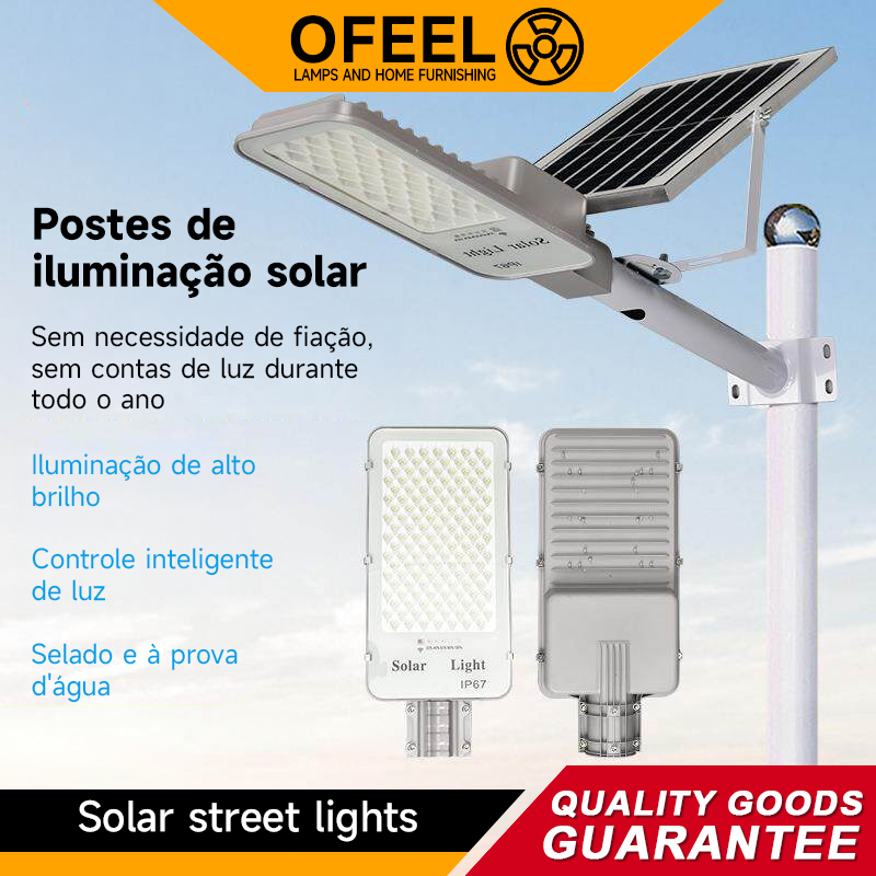 Ofeel 10000W Luminárias solares Luminárias do tipo split Iluminação contínua durante toda a noite