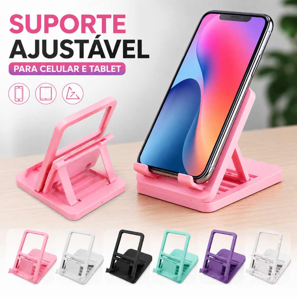 Suporte de mesa para Celular e Tablet Ajustável Gamer Apoio de mesa+MIMO