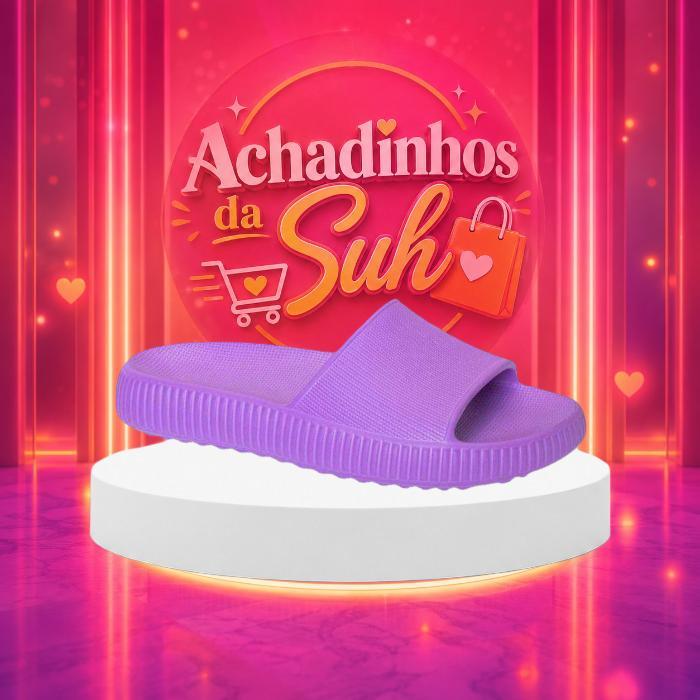 Chinelo Slide Feminino Plataforma EVA, Leve e Flexível Antiderrapante - Achadinhos da Suh
