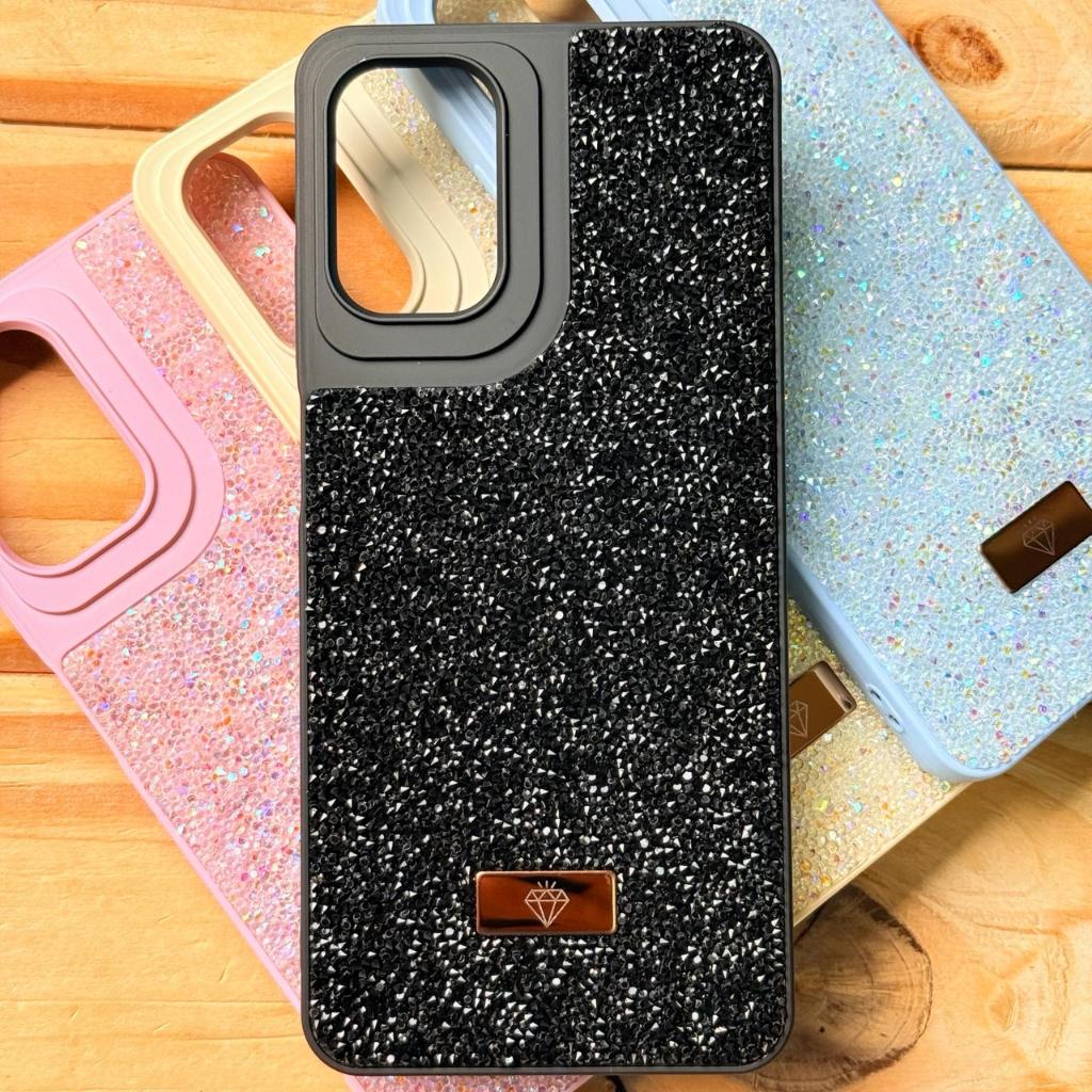 Capa Capinha Anti Impacto Premium aveludada com Glitter Brilho para Motorola Mot