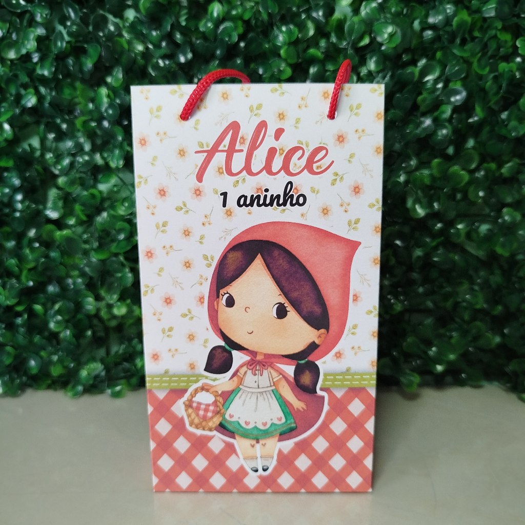 Sacolinhas Personalizadas Chapeuzinho Vermelho Lembrancinha Festa Infantil