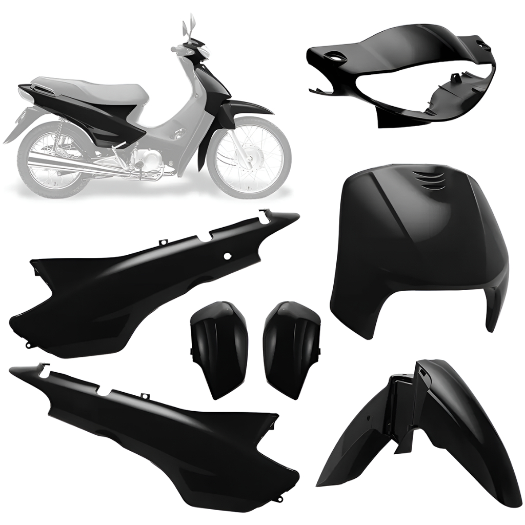 Kit Carenagem Biz 100 Mod. Original 1998 À 2005