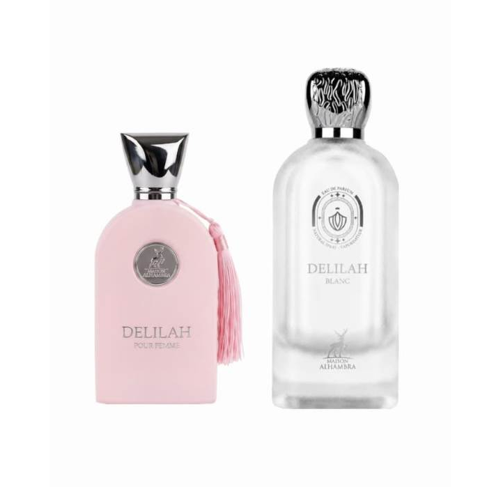 Kit 2 Perfumes Árabes Feminino Linha Delilah (Delilah - Delilah Blanc) - Escolha O Tamanho.