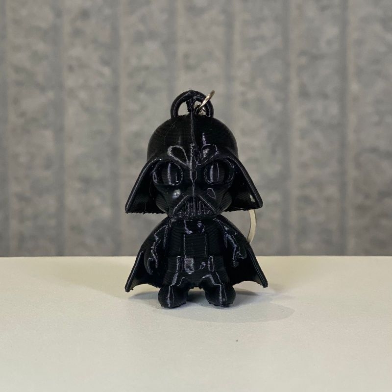 Chaveiro Darth Vader 3D Preto Geek Star Wars – Miniatura Colecionável para Mochila, Chaves e Presente
