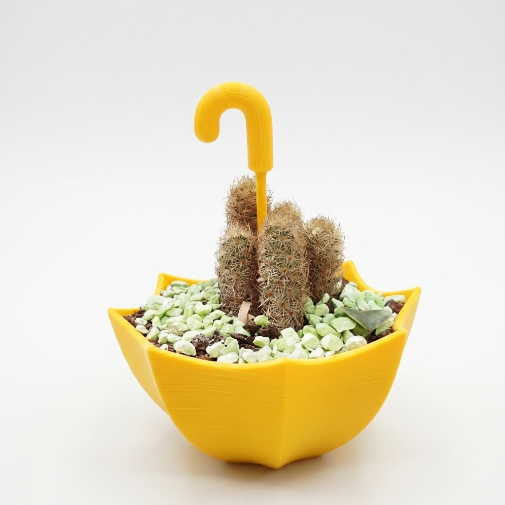 Vaso Decorativo Guarda Chuva para Suculentas | Cachepot Moderno