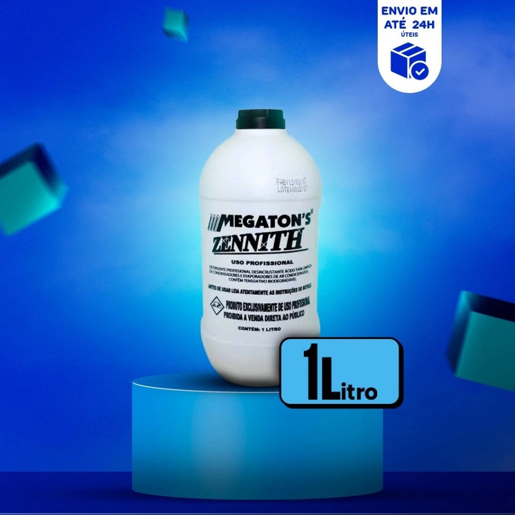 Produto Limpeza ZENNITH 1L Original Zenith limpador de serpentina é um detergente profissional