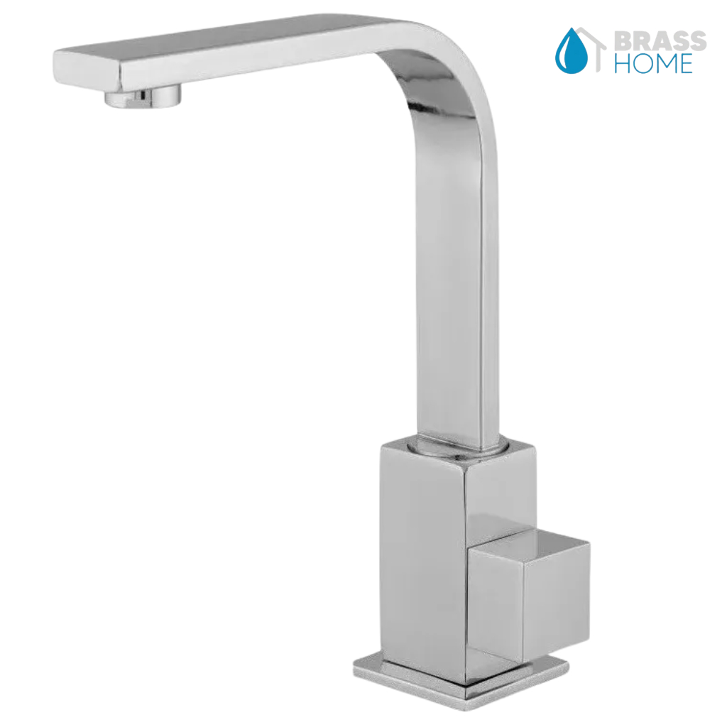 Torneira Quadrit Luxo Metal 6165 Cromada Banheiro Pia Bancada Cuba Bica Móvel Lavatório Lavabo