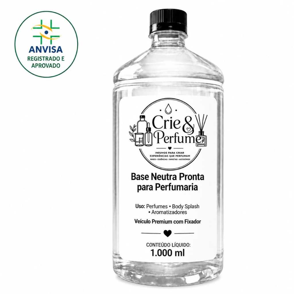Base Neutra Pronta para Perfumaria Artesanal Alta Qualidade Body Splash Aromatizadores 1000ml