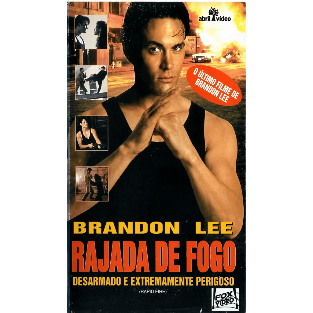 VHS/DVD RAJADA DE FOGO (Rapid Fire) Legendado/Brandon Lee, Tzi Ma, Nick Mancuso.