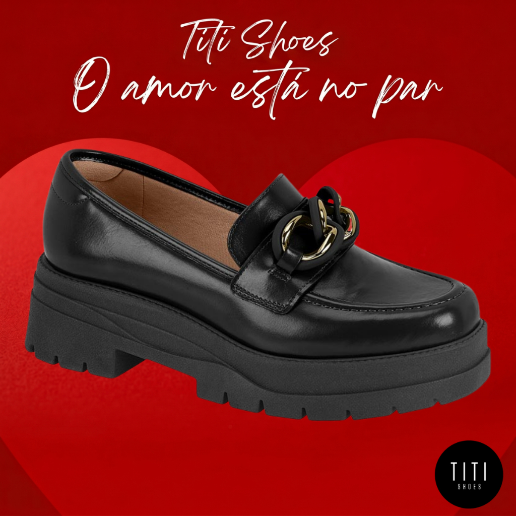 Mocassim Feminino Vizzano Tratorado com Corrente Elegante Social