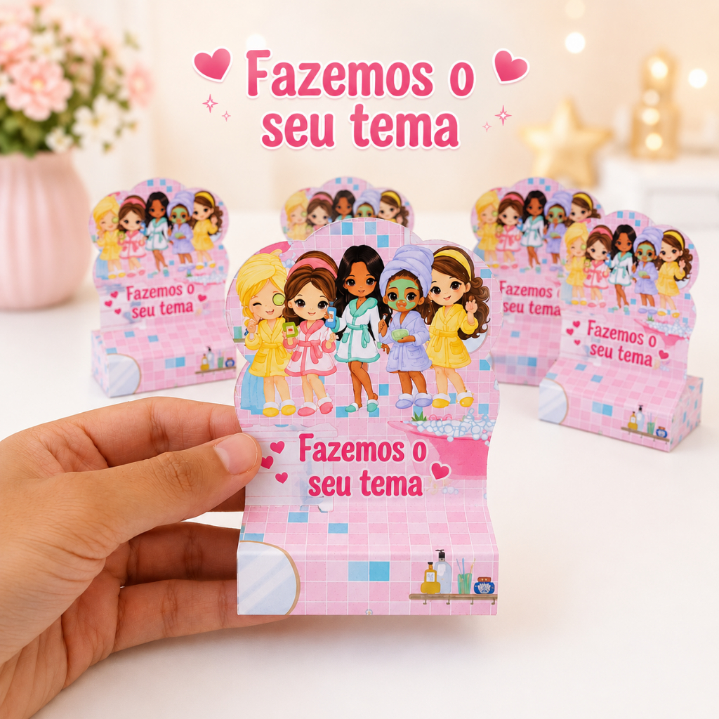 Porta Bis duplo kits de 20 à 60 unidades - qualquer tema - (já cortadas)