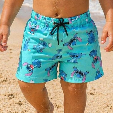 Short Infantil unissex Moda Praia Piscina verao personagem bermudinha infantil short praia infantil tactel