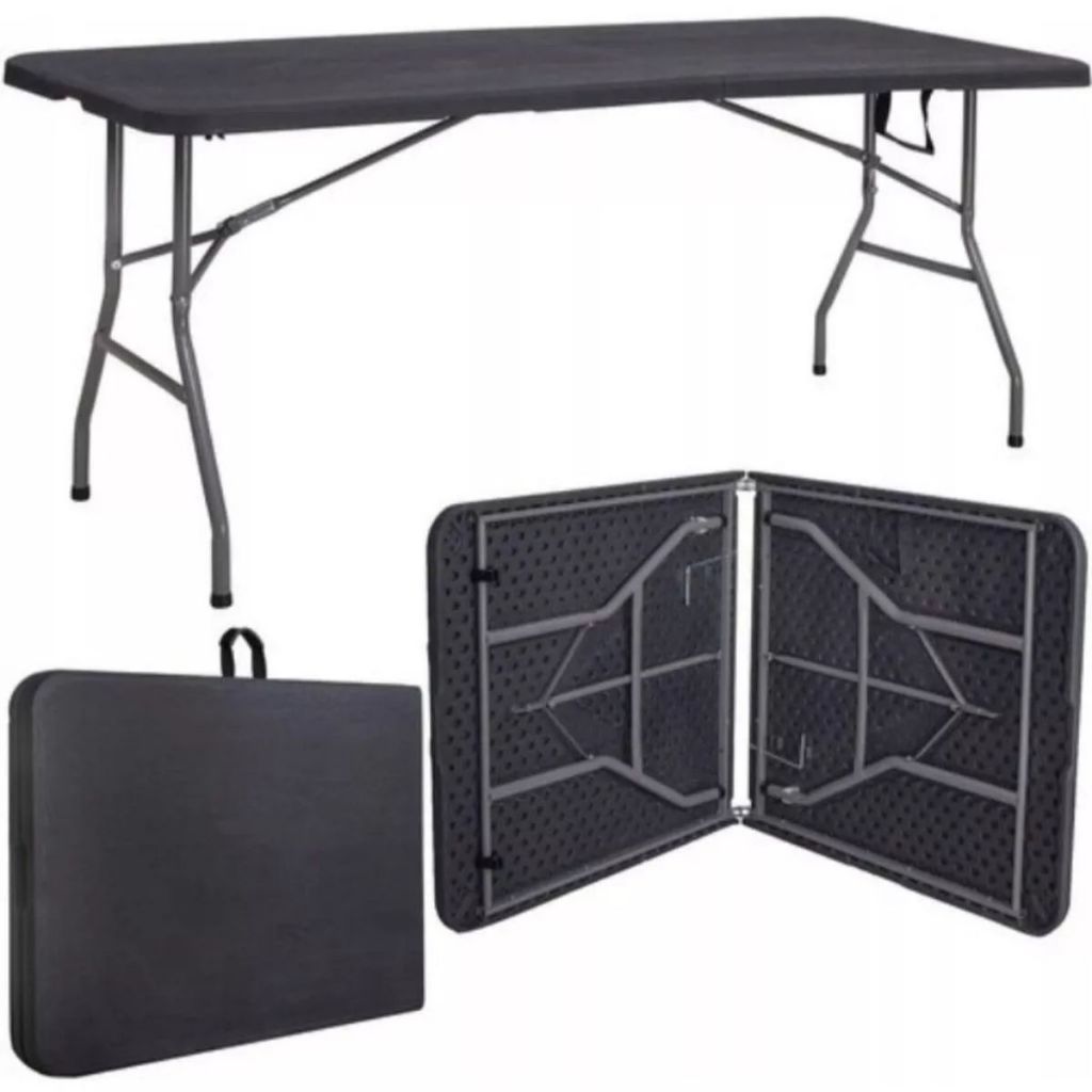 Mesa Dobrável Vira Maleta Portátil Jardim Camping 1,80m