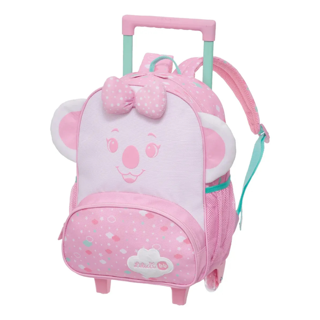 Mochila de Rodinha Escolar Infantil Lilica Ripilica Happy Sky 40cm Com Zíper e Alça Ajustável Original - Pacific