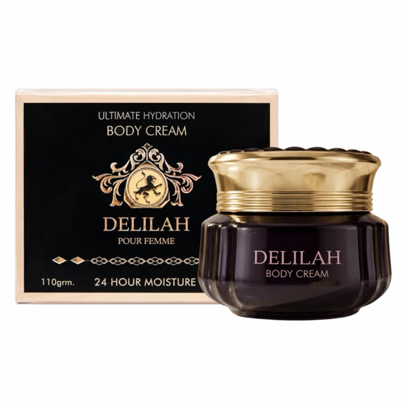 Hidratante Corporal Maison Alhambra Delilah Pour Femme Body Cream 110g Creme Perfumado Feminino 24h Hidratação