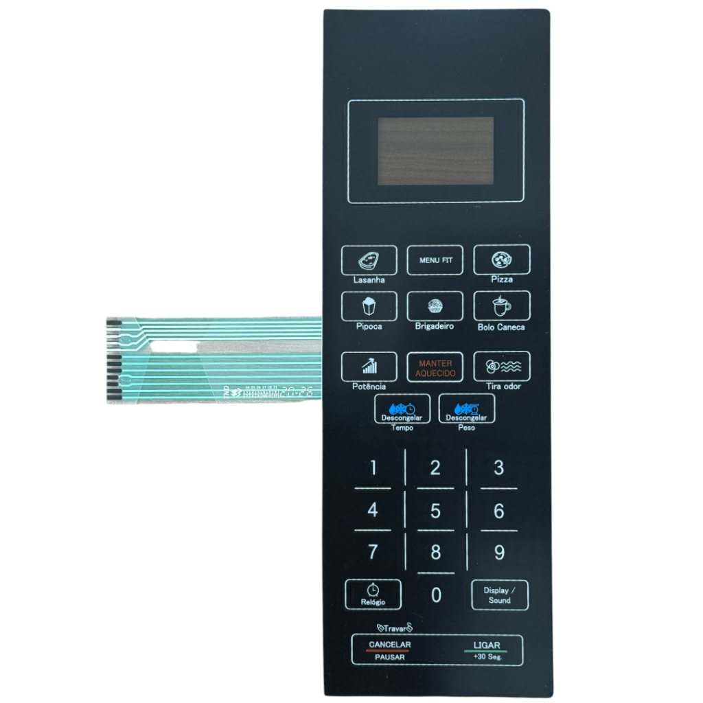 TND Membrana Teclado para Micro-ondas Compatível Com Philco Pmo26eb Pmo 26eb