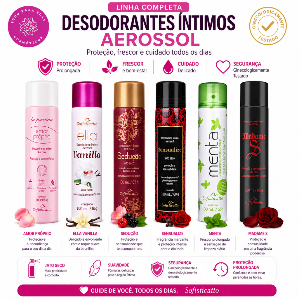 Desodorante Intimo Jato Seco Sofisticatto 100ml