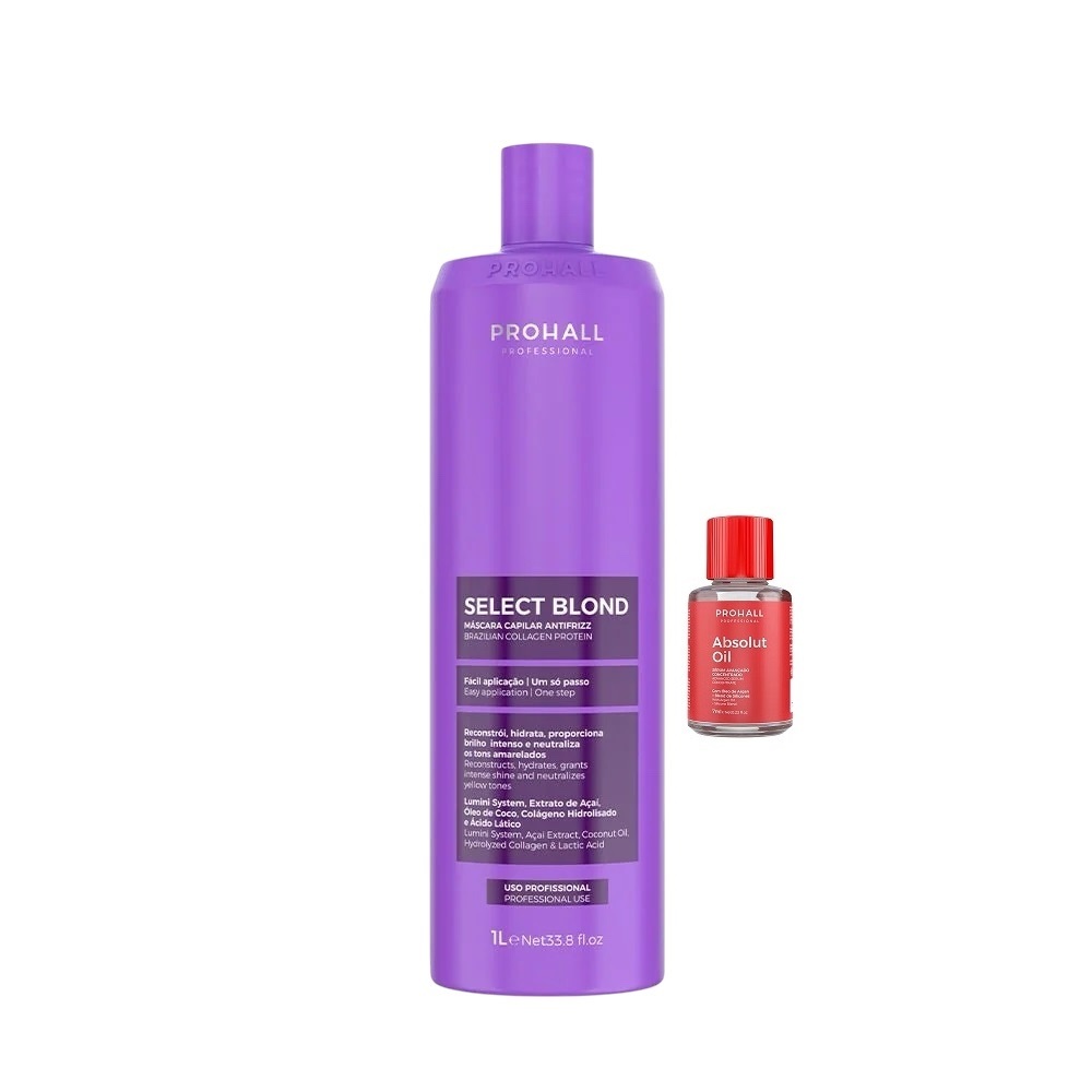 Select Blonde Prohall Progressiva Para Loiras + Oleo  7 ml.NF