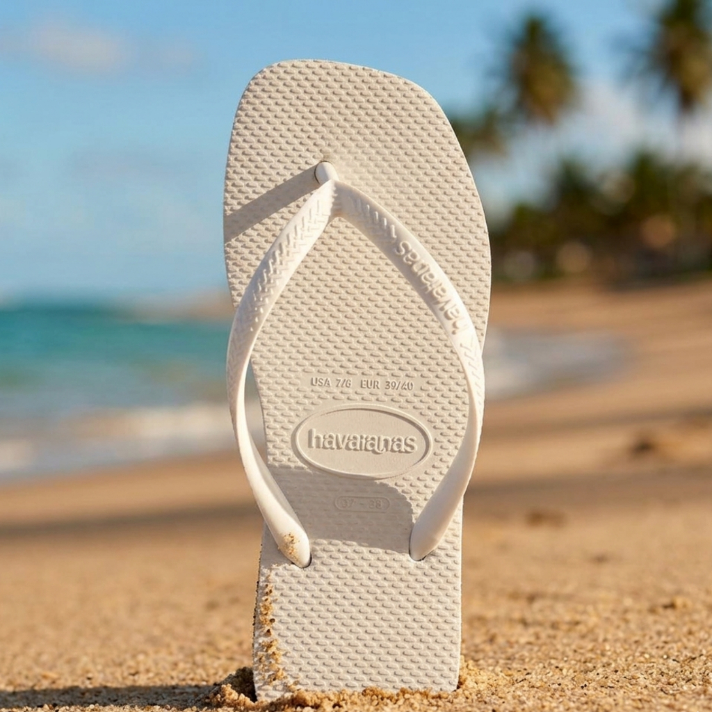 Chinelo Havaianas Slim Square Feminino - Branco