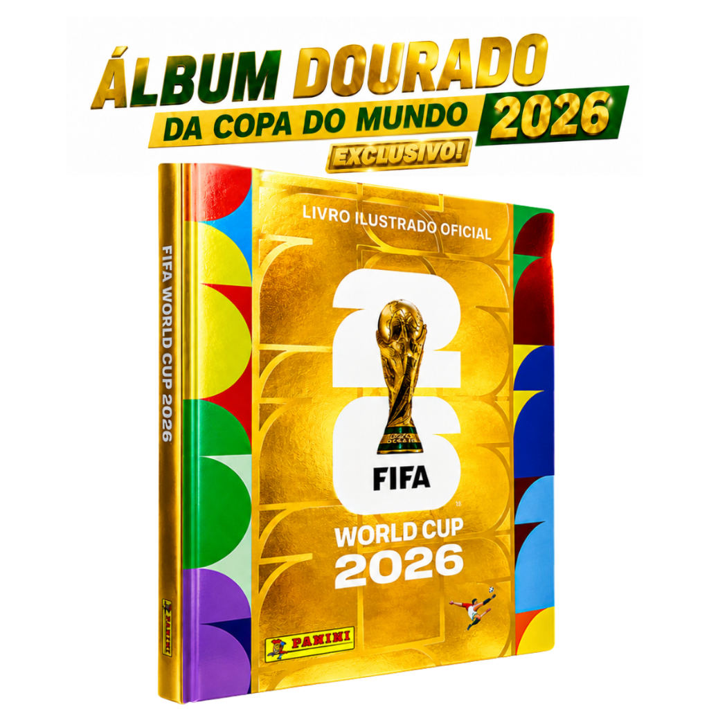 Álbum Dourado Copa Do Mundo 2026 Capa Dura Oficial Fifa - Album Copa Do Mundo 2026 - Fifa World Cup …