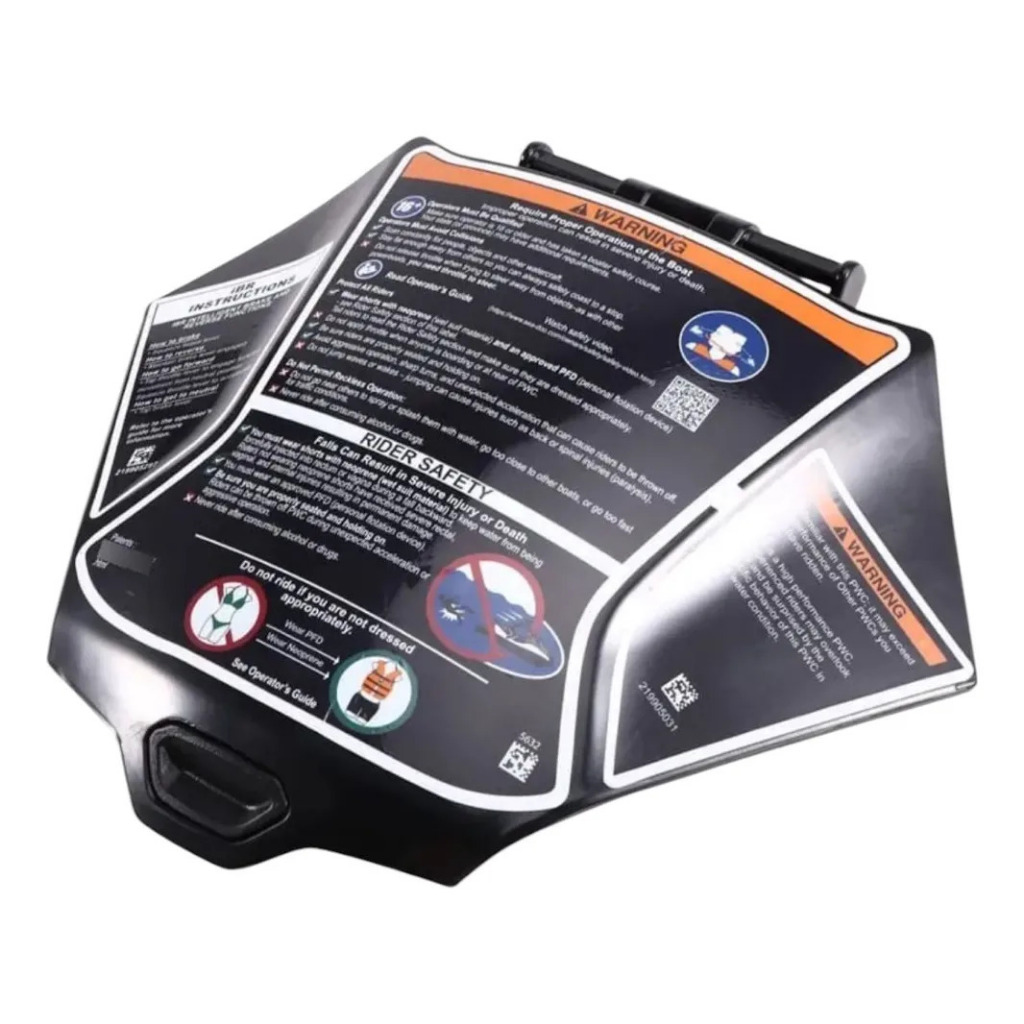 Tampa Preta Para Porta Luvas Jet Ski Sea Doo Gti Gts Gtx Rxp Rxt
