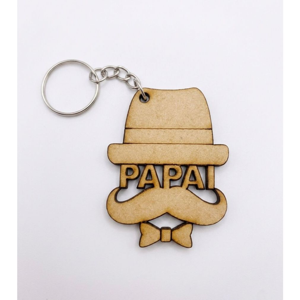 Kit Chaveiros Papai Bigode Dia Dos Pais Lembrancinha Festa Eventos Pai Aniversarios - Papai Bigode
