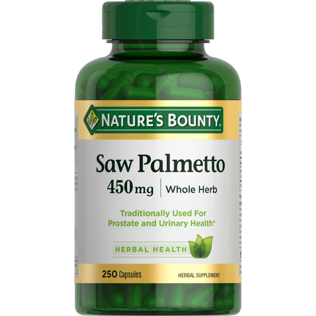 SAW PALMETTO 450MG NATURE'S BOUNTY 250 CAPSULAS