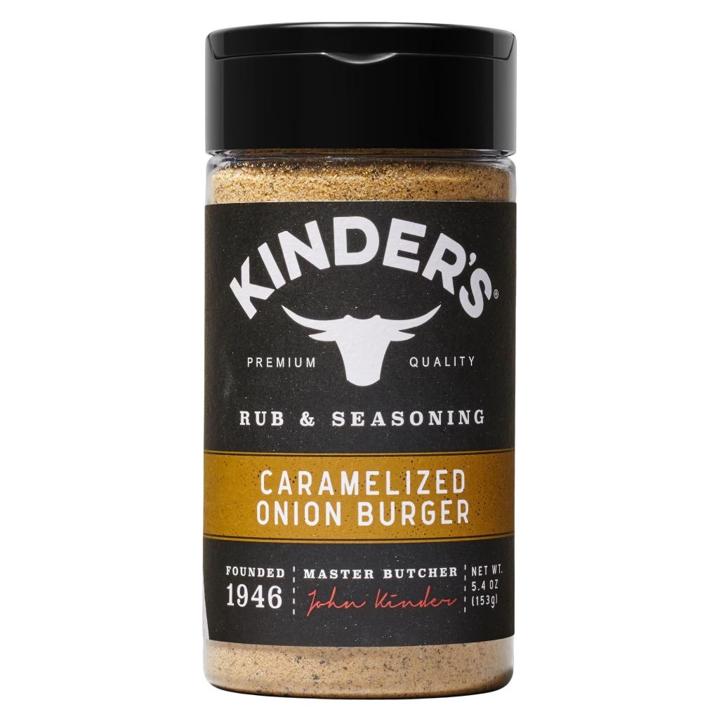 KINDER'S TEMPERO CARAMELIZED ONION BURGUER 153G