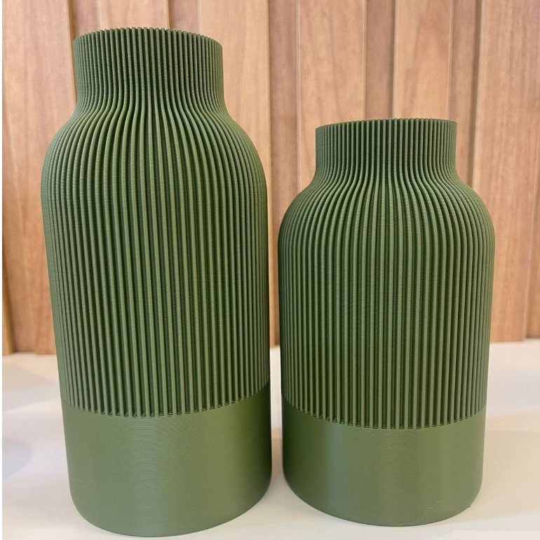 ️ Kit com 2 Vasos Decorativos - Moderno kit de Vasos Decoração Sala Rack Mesa Quarto Banheiro