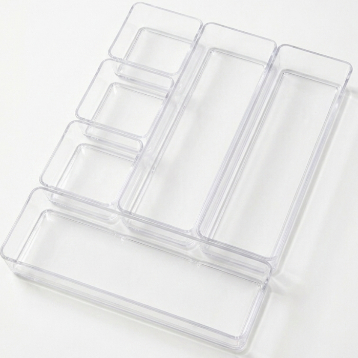 Kit C/ 6 Organizadores De Acrílico Transparente Multiuso
