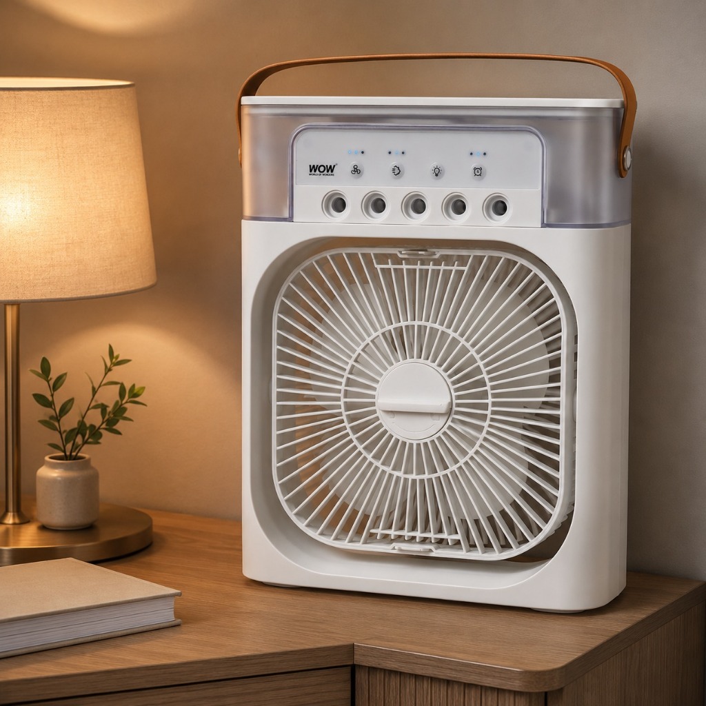 Mini Ventilador Climatizador De Ar Reservatorio de Água Portatil