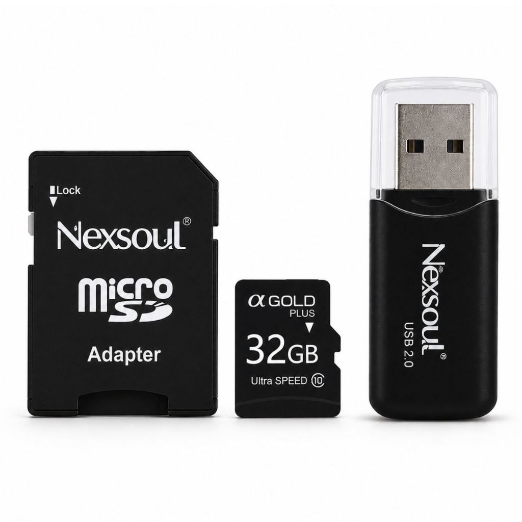 Cartão Memória Micro SD 32GB 64GB 128GB Com Adaptador USB Para Celular E Câmera