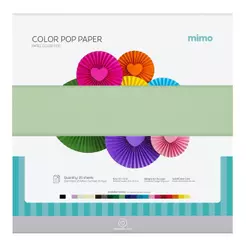 Papel Color Pop Verde Candy Mimo - 30,5 x 30,5 cm - 180 gr - 25 unds