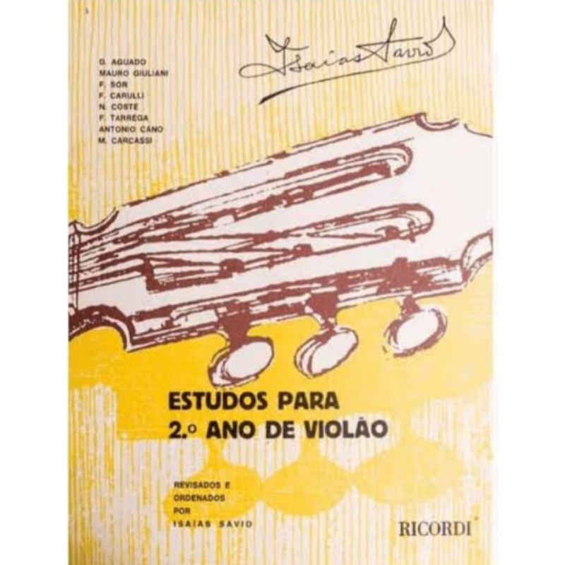MÉTODO PARA VIOLÃO -ESTUDOS SEGUNDO ANO ISAIAS SAVIO