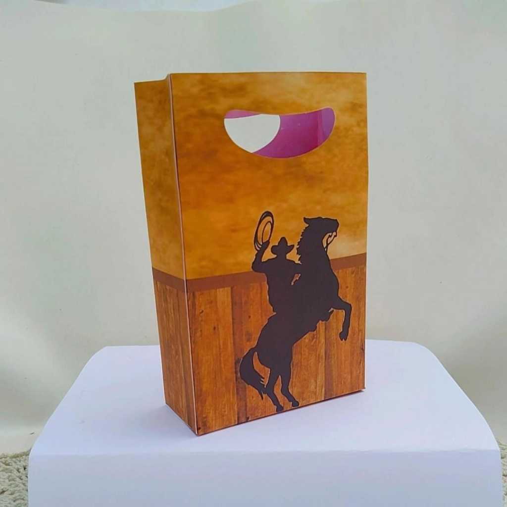 Kit Sacolinha Surpresa Festa Infantil Personalizada CAVALO HARAS BOIADEIRO Lembrancinhas Aniversário PEGUE E MONTE