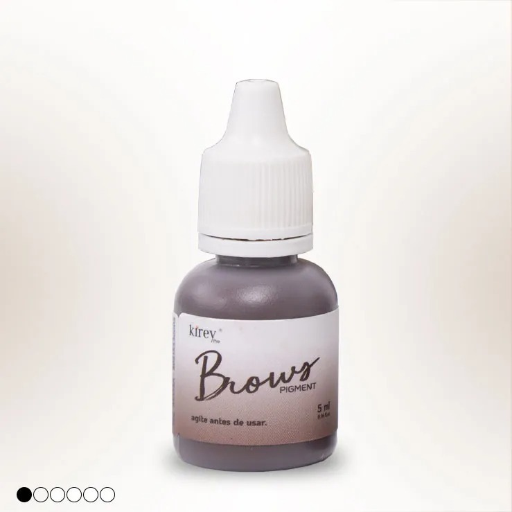 Brows Pigment 5ml - Pigmento Híbrido para Micropigmentação - Cor Castanho Médio Kyoto KIREY pro