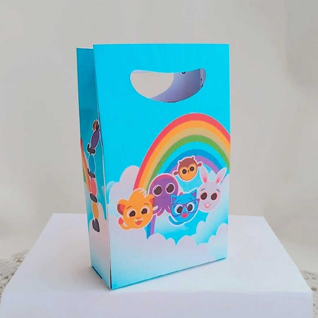 Kit Sacolinha Surpresa Festa Infantil Personalizada BOLOSFOFOS Lembrancinhas Aniversário PEGUE E MONTE
