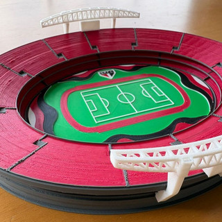 Miniatura Estádio Morumbi São Paulo FC 23cm Time Futebol Detalhado Decoração Presente Tricolor Futebol Copa Fifa