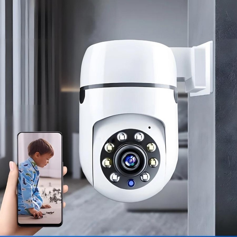 Câmera de vigilância com 8 MP, WiFi e dupla lente, compatível com monitoramento por vídeo rbgdpwunta