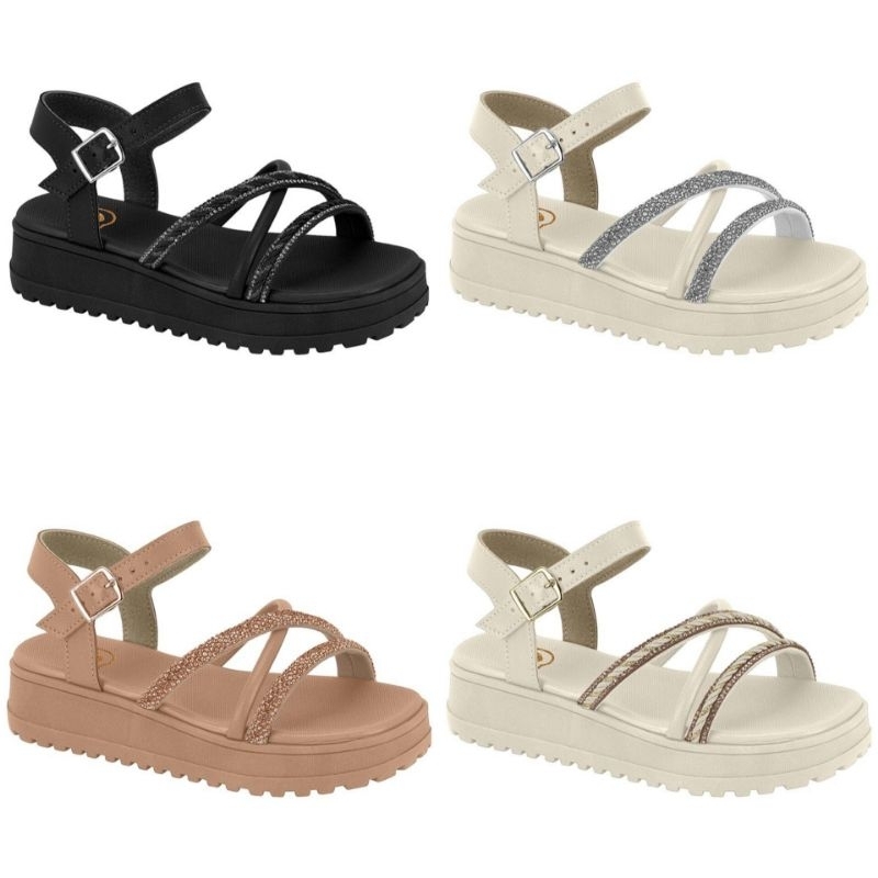Sandália Molekinha Infantil Flatform Papete Menina Tratorada 2375101