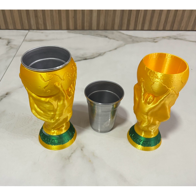 taça e copo da copa do mundo personalizado colecionador